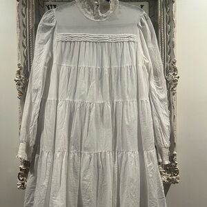 SOLD! Michael Kors White Tiered Baby Doll Dress